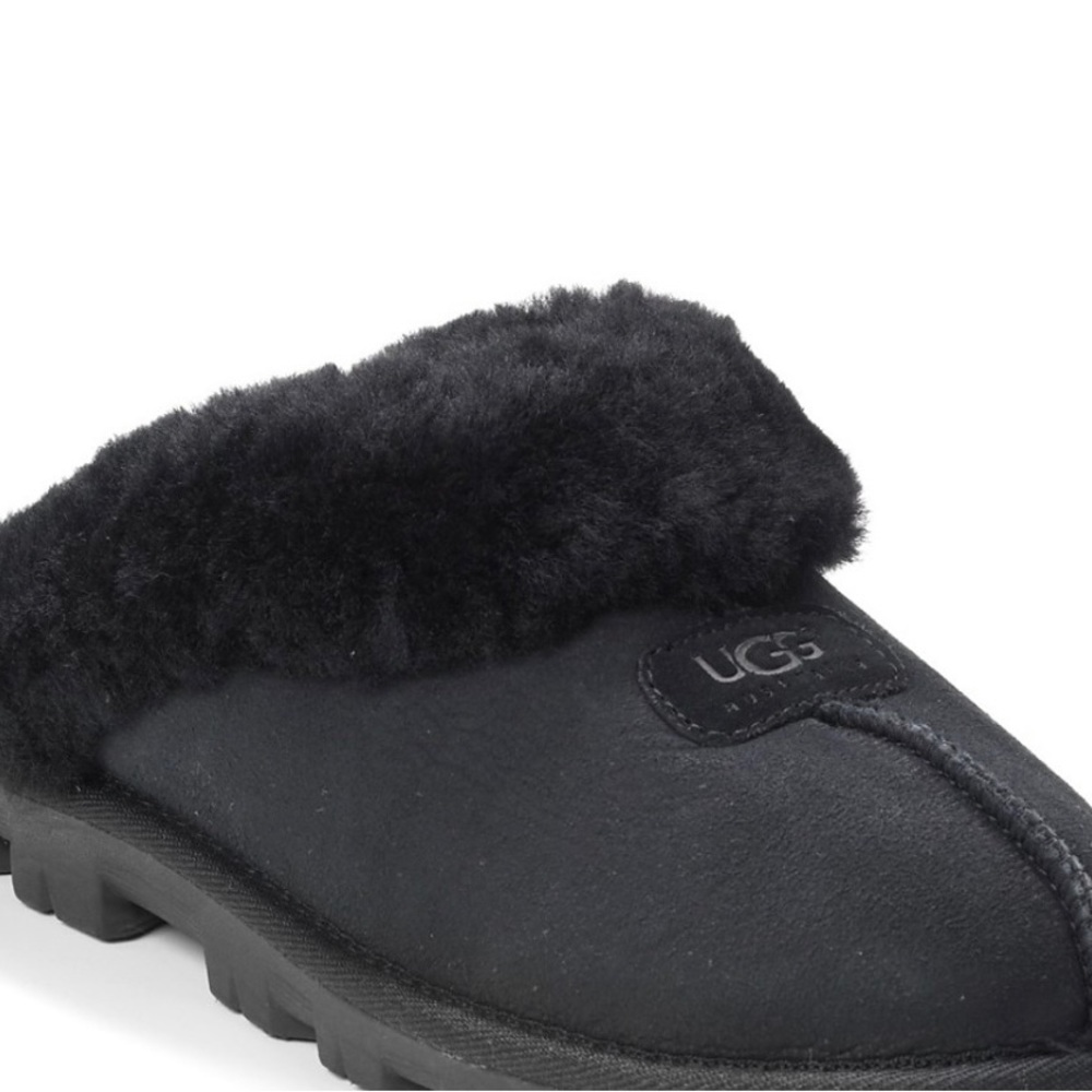 Brand new black womens Ugg coquette shearling slippers size 8